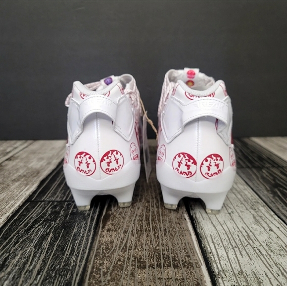 New Adidas Freak 22 Big Mood  Men'sDSG SM Football Cleats Sz 13 White Red - Picture 3 of 9